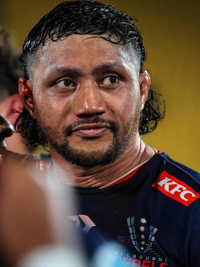 Former Rebels' captain Rob Leota. Picture: Grant Down / AFP