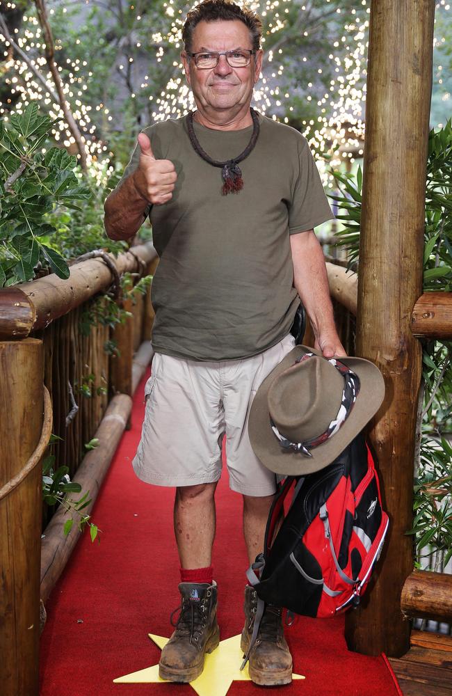 Steve Price after getting the lowest public vote to leave just four in I'm A Celebrity ... Get Me Out Of Here! Picture: Channel 10