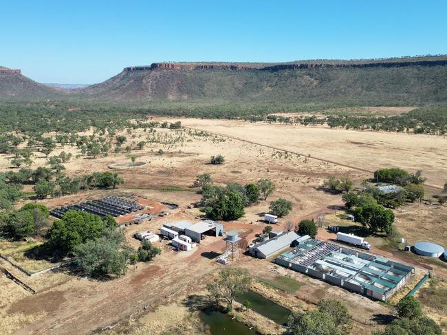 The old Coolibah Crocodile Farm on the banks of the Victoria River at Bradshaw, owned for many years by the Pugh family, has been listed for sale via LAWD Katherine. Picture: Supplied