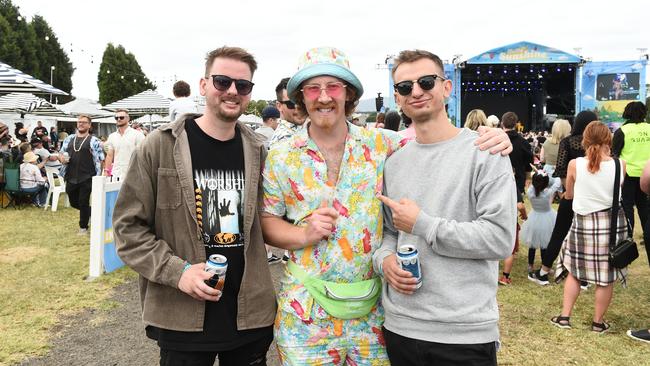 Hello Sunshine Music &amp; Food Festival. Ryan Ladson, Mitch Neal and George Driesen Picture: David Smith