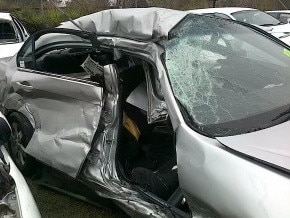 Jason Cadee was trapped in his mangled car for 90 minutes as rescue crews attempted to extract him.