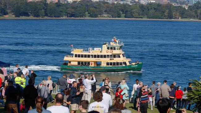 Despite fog affecting the ferries on Saturday, the weather quickly changed just in time for the Kirribilli and Admiralty House open day. Picture: NCA NewsWire / David Swift