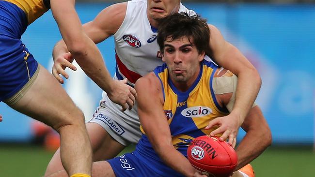 Andrew Gaff is weighing up big offers from the Eagles and Kangaroos. Picture: Getty Images