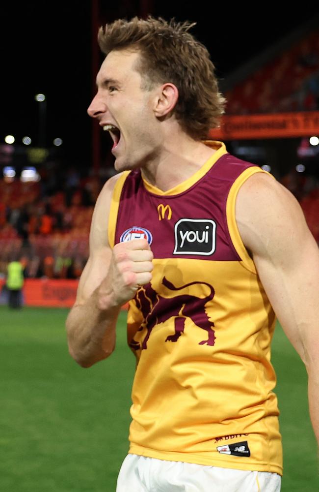 Harris Andrews will have a big say in the Lions’ chances. Picture: Mark Metcalfe/AFL Photos/via Getty Images