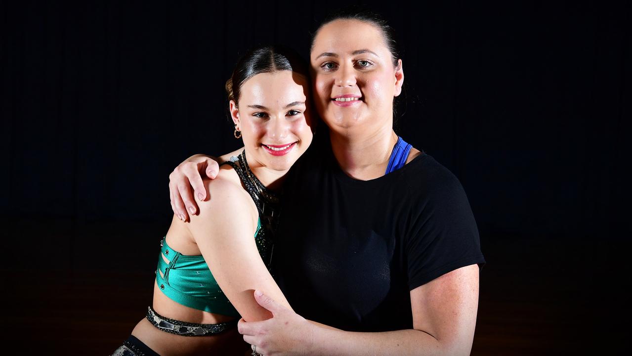 Chloe and her mother Casey Douglas. Picture: Patrick Woods.