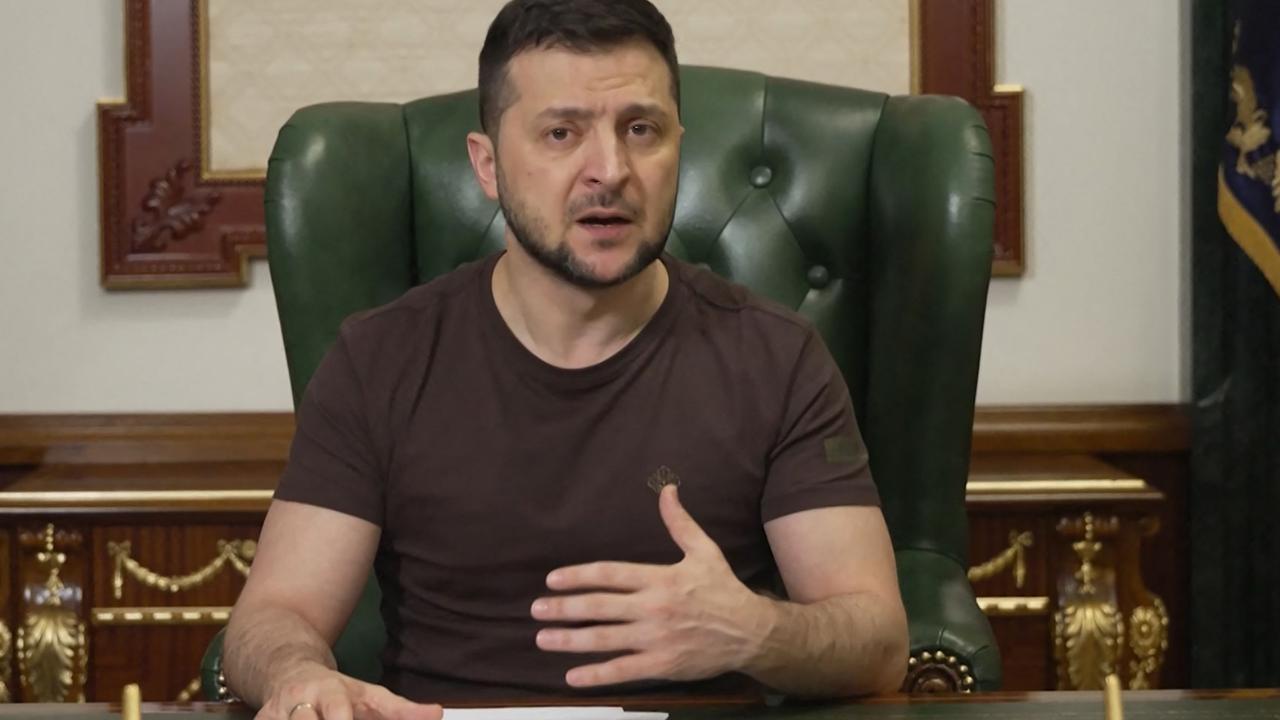 Volodymyr Zelensky. Picture: Ukrainain President’s Office via AFP