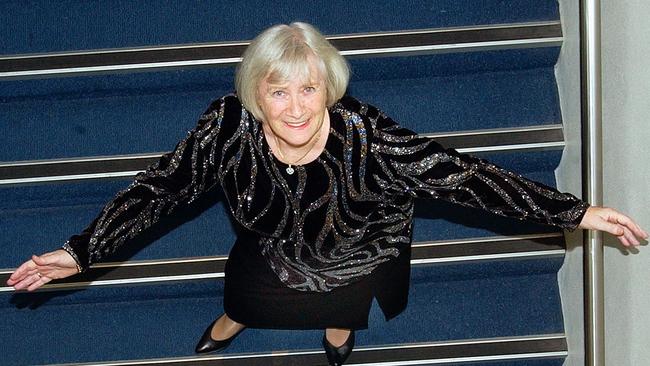 Seniors fashion parade at Warringah Mall. Pictured: May Ritchie . 28/5/03 Picture: ROS CANNON