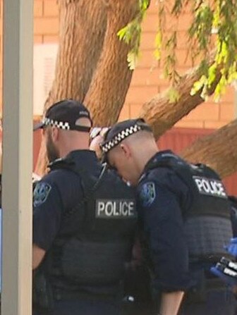 Police outside the home at Renown Park. Picture: 7NEWS