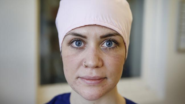 Royal Melbourne Hospital ICU nurse Laura Keily. Picture: David Caird