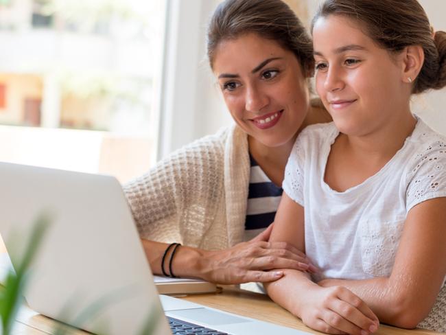 KIDS NEWS. School Student Broadband Initiative. Mother spending quality time with daughter. Picture: iStock