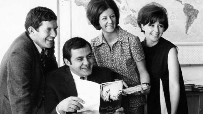 Conlon is pictured here with Bob Francis, Joan Bullock and Angela Stacey in 1968. Picture: supplied