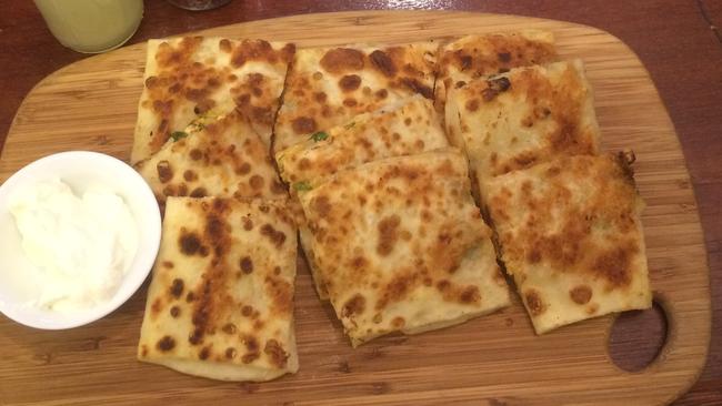 Fab fast food: Spinach and cheese gozleme, Goz City, Melbourne CBD