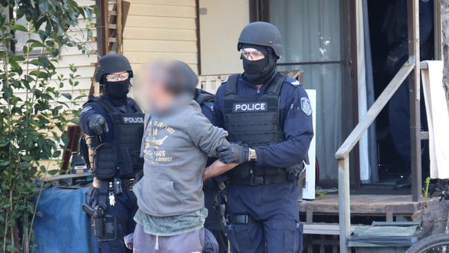 Police raided the caravan park on September 23 Picture: NSW Police
