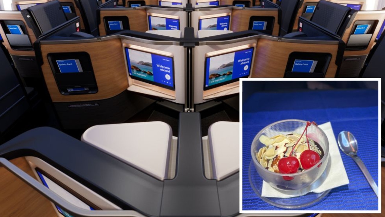 Insane sight in business class cabin