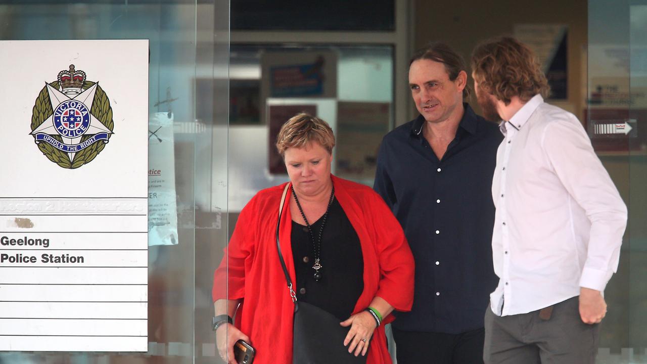 Luke Trew (centre) pleaded guilty on Thursday to assault and aggravated burglary. Picture: Glenn Ferguson