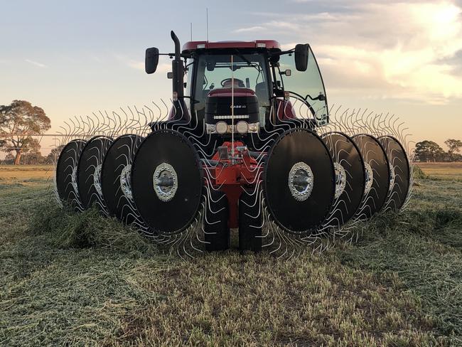 Schinckel Hayrakes' Opener Series is a no-nonsense unit geared to making the pick-up and baling of headed crops way more efficient for operators.