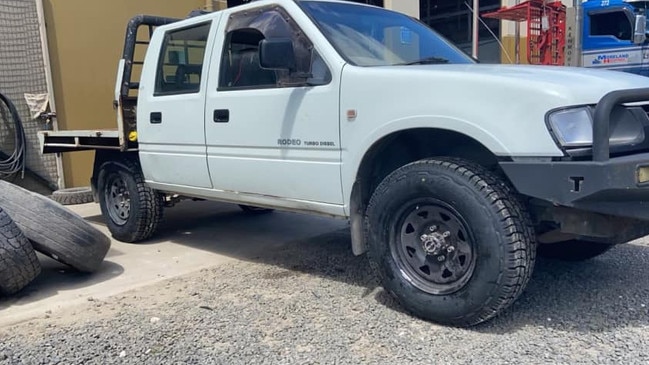 The 2002 Rodeo ute was stolen last week. Picture: Facebook