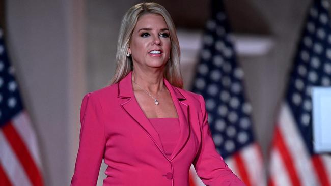 Former Florida attorney-general Pam Bondi has replaced Matt Gaetz as Donald Trump’s pick as federal Attorney-General. Picture: AFP.