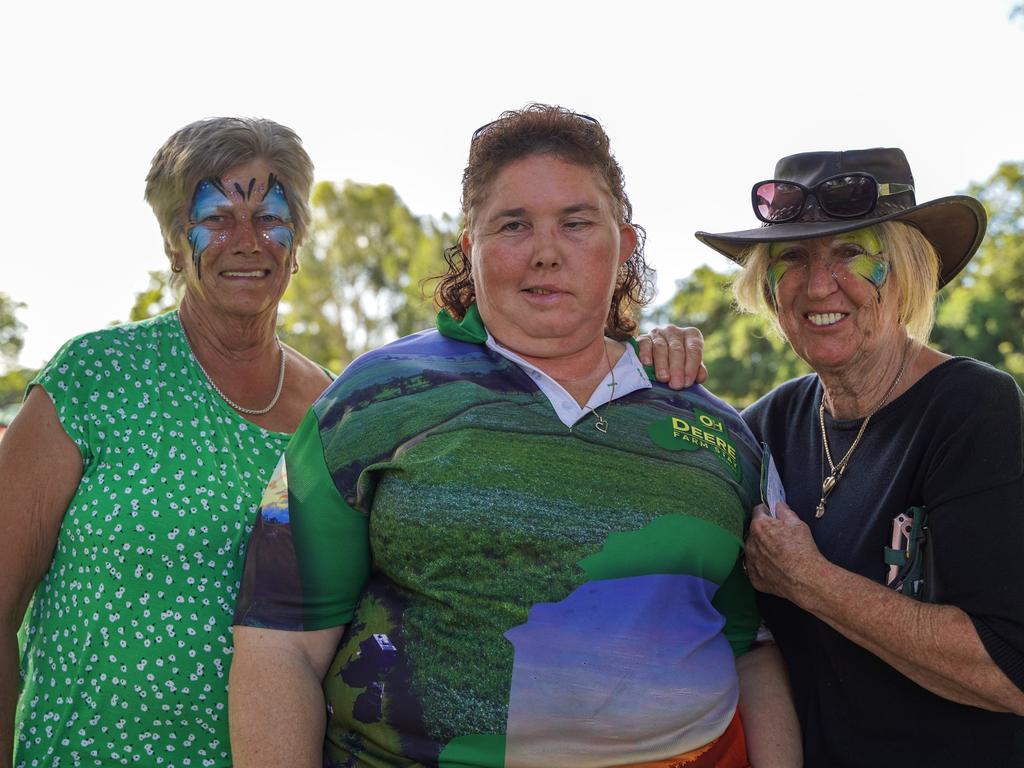 Heather Brumby, Karinda Anderson and Donna Muldowney at the Calen Country Fair, Saturday, May 29, 2021. Picture: Heidi Petith