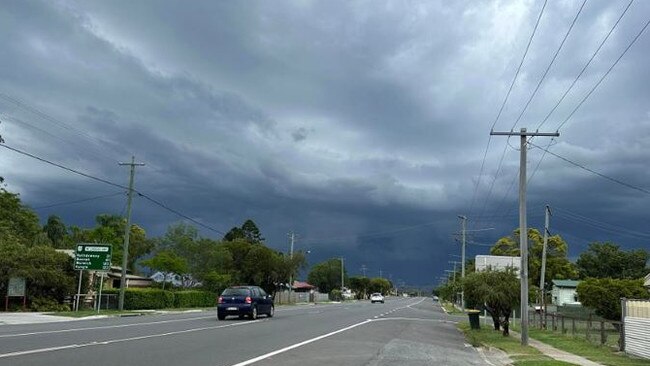 Storm cells over the Scenic Rim. Picture: Facebook