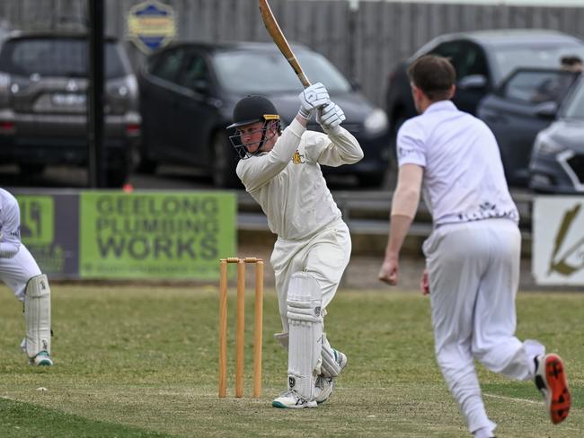 St Joseph's Ollie King made a promising start on Saturday before getting dismissed on 23. Picture: Wes Cusworth