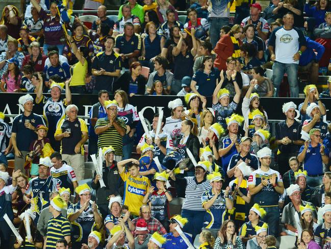 The North Queensland Cowboys v the Brisbane Broncos from 1300 Smiles Stadium. Picture: Zak Simmonds.