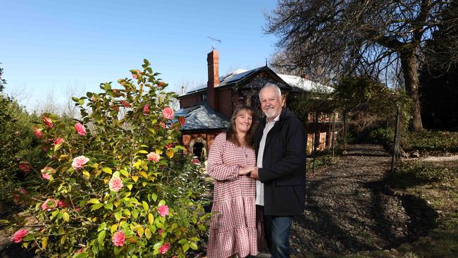 Homeowners Leanne Gilbert and Paul Denver at their Stirling home. Stirling has been identified as a hotspot in which to buy this spring. Picture: Emma Brasier