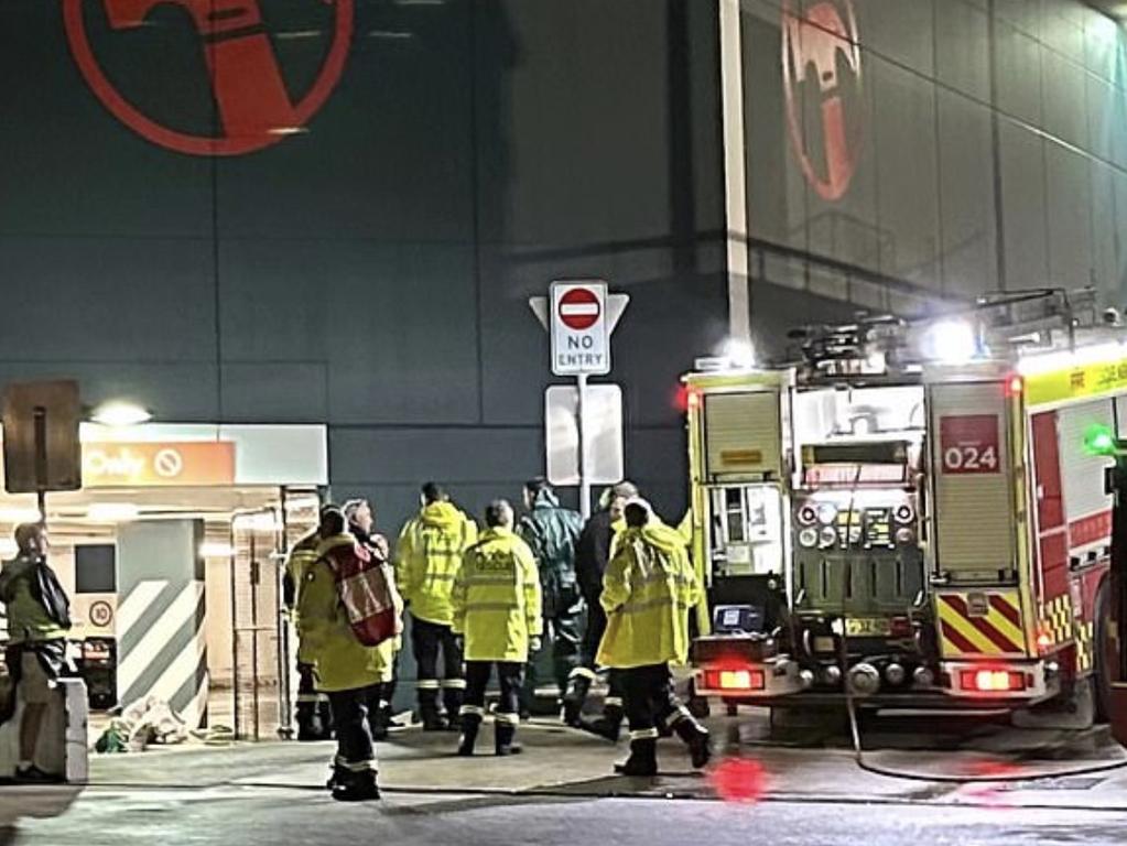 Emergency services have rushed to a Sydney Bunnings store after a woman suffered respiratory problems caused by a chemical spill.