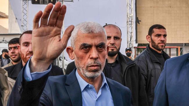 Yahia Sinwar, Gaza Strip chief of the Palestinian Islamist Hamas movement. Picture: AFP