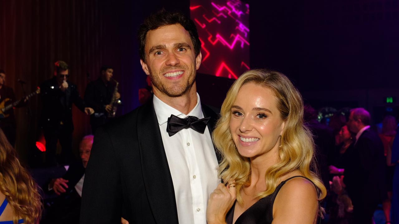 Alex Mogilevski and Ashlee Campbell at the Journey 2 Learn Charity Ball 2024 at Gold Coast Convention and Exhibition Centre for Gold Coast at Large. Picture: Chasen Green