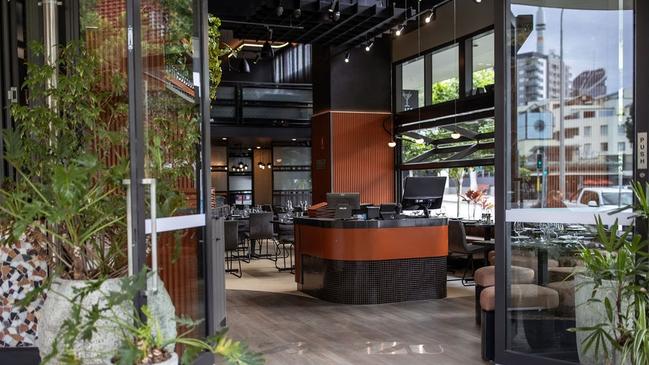 The entry to Zazu Dining in West End.