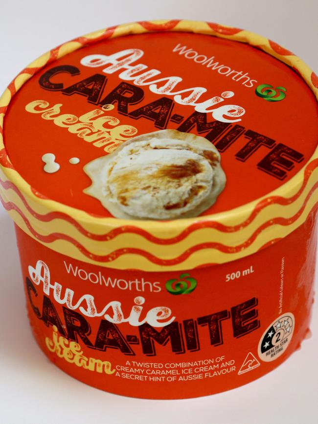 Vegemite-caramel ice-cream is a thing. Picture: Anna Rogers