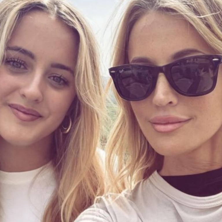 Mother and daughter enjoyed a bike ride in the Tuscan countryside. Picture: Instagram