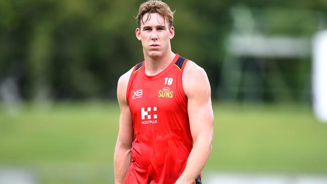 Tom Lynch at Gold Coast training. Picture: Alix Sweeney