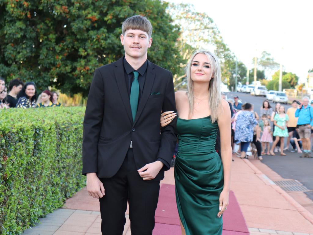 Zack Young and Darcie Rumley at the 2023 Isis State High School formal. Image credit: Isis SHS.