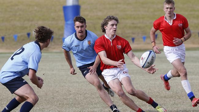 CAS's Charlie Poynton with the ball at a match earlier this year. Pic: John Appleyard