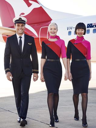 Some guys ... err, folks. From Qantas. Picture: Qantas