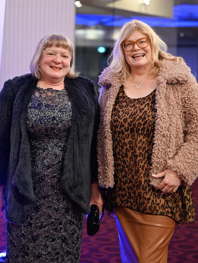 Disney's Frozen the Musical premiere at the Adelaide Festival Theatre: Carolyn and Jo Laffin. Picture: Nicki Scenes Photography