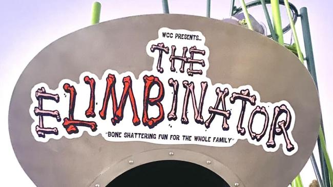 Online funsters have renamed the Warrnambool slide ‘The Elimbinator’. Picture: Facebook