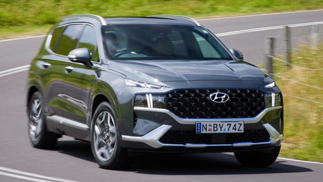 Hyundai’s popular Santa Fe was recalled for a seatbelt problem. Picture: Supplied.