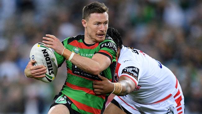 Damien Cook is eyeing off a contract upgrade with the Rabbitohs. Picture: AAP