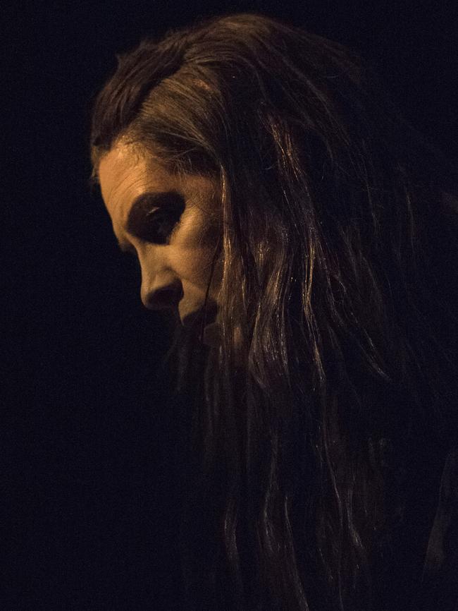 Pamela Rabe in Footfalls, part of a Beckett Trilogy. Picture: Shane Reid.