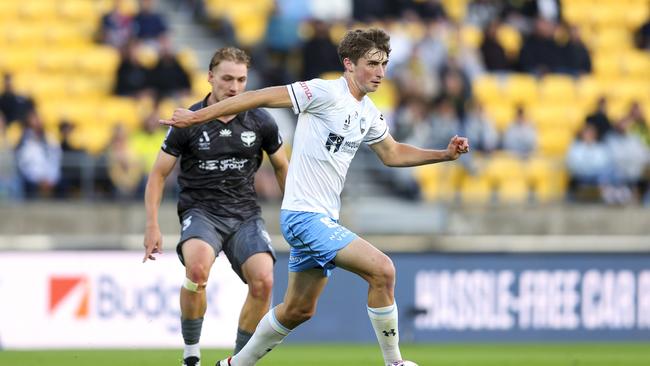 Sydney FC defender Hayden Matthews is poised to join English club Portsmouth. Picture: Hagen Hopkins/Getty Images