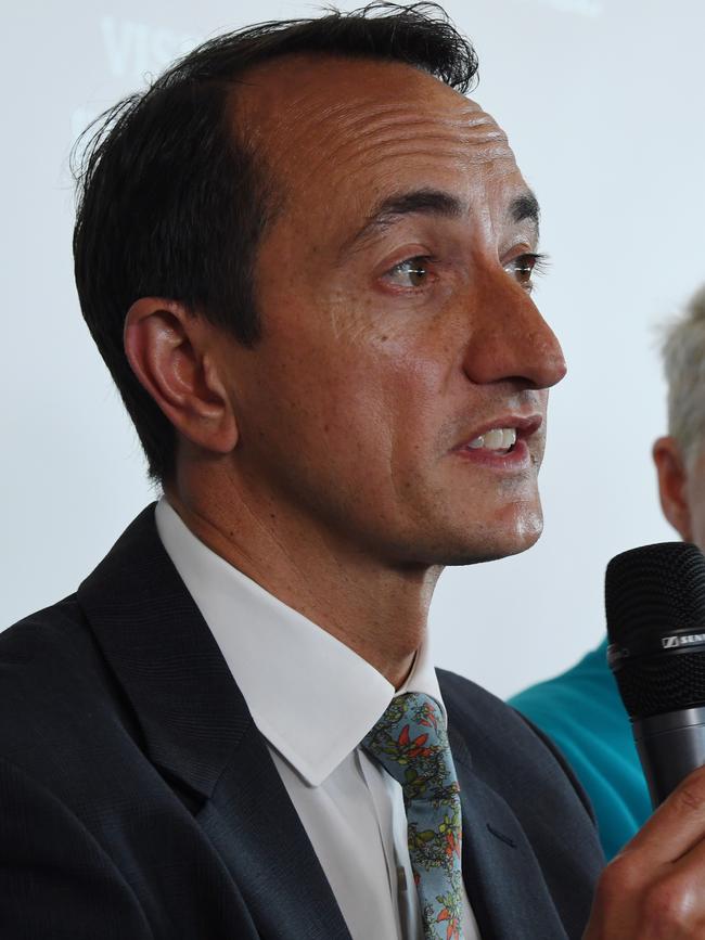 Dave Sharma, Wentworth’s Liberal candidate and former ambassador to Israel, convinced Mr Morrison that Australia’s Israeli embassy could be moved to West Jerusalem. Picture: AAP