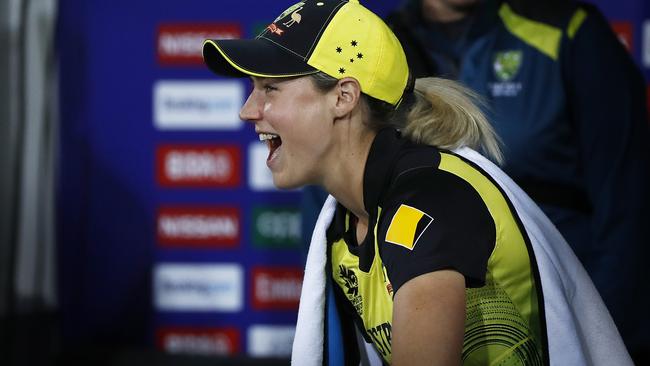 Ellyse Perry has been struggling with a shoulder and hip injury. Picture: Getty Images