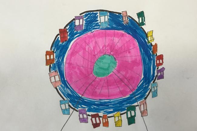 Alyssa Michael, Year 5, St Therese Catholic Primary School Mascot. “I have designed a ferris wheel. The building will be used for people to have fun when they need it. I propose the building to be located in Sydney Olympic Park.”