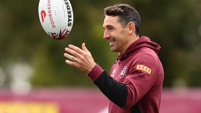 Billy Slater will make his coaching debut with the Maroons in Origin I. Picture: Chris Hyde/Getty Images