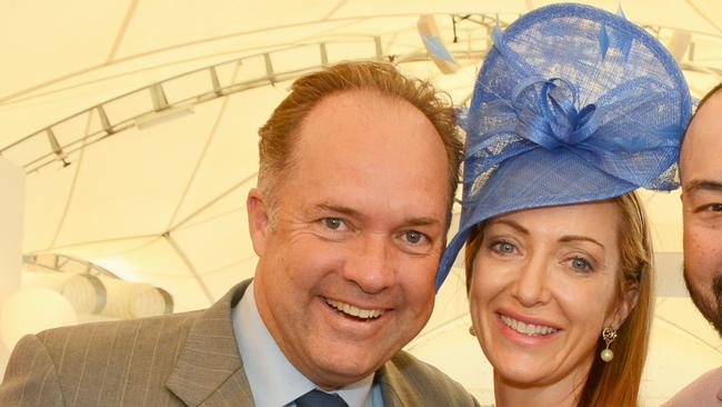 Jeff and Pat Worboys  in The Dome VIP at Magic Millions, weeks after the collapse of Halifax Investment Services left 10,000 investors’ funds frozen.