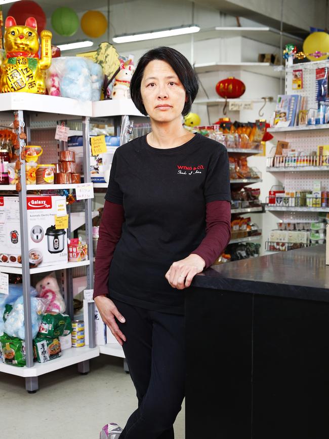 Managing director of Asian grocer in Sandy Bay, Wing and Co, Maria Wickham. Picture: ZAK SIMMONDS