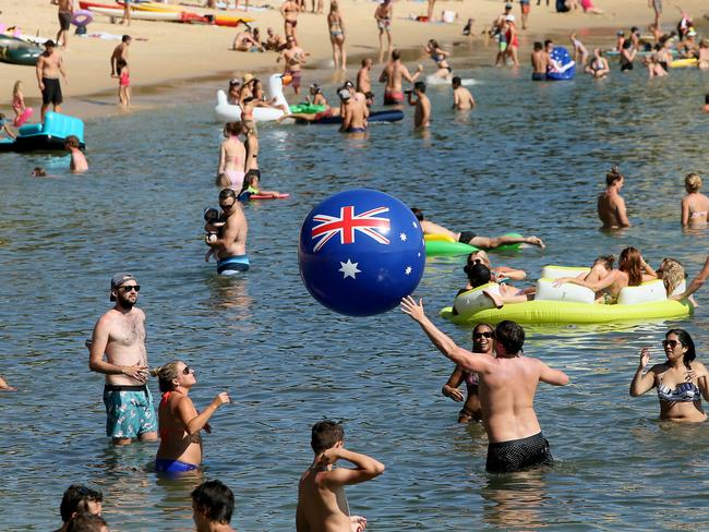 People enjoying Australia Day on the water at Manly Cove on Sydney's Northern Beaches last year. Picture: Troy Snook